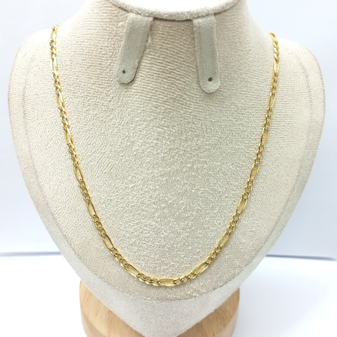 CADENAS 3X1 DIAMANTADA ORO 14K 55 CM 8.4 GR (NUEVO)