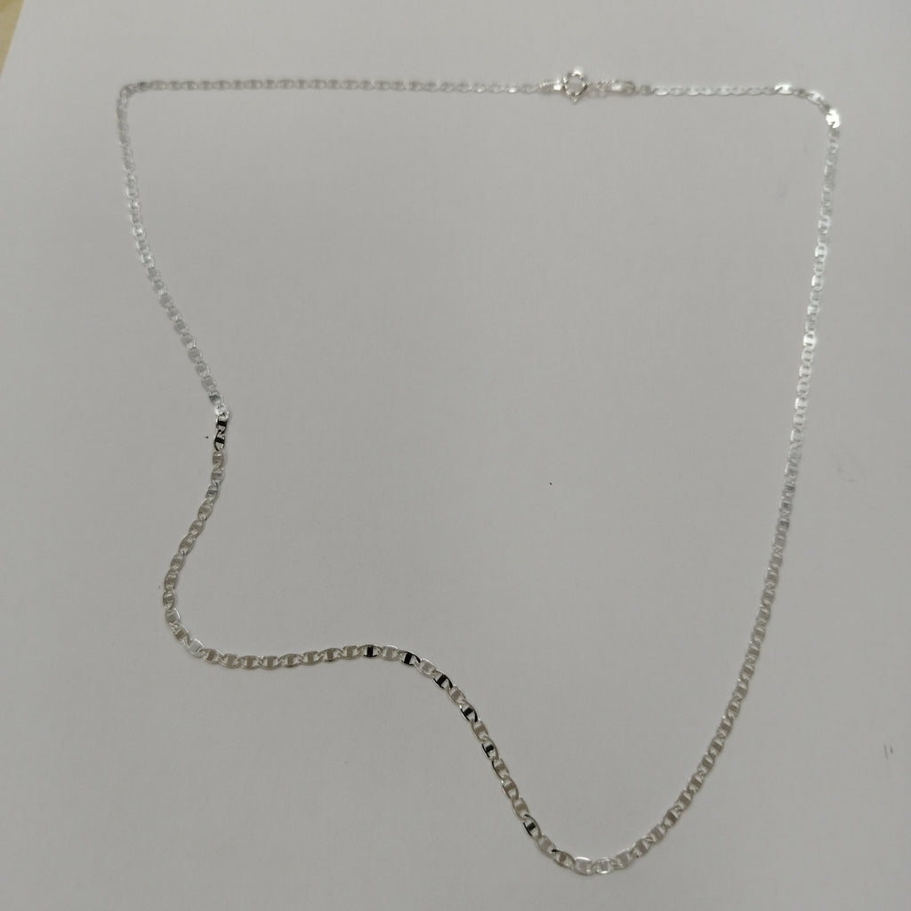 CADENA TEJIDO ESPEJO PLATA .925 55 CM 3.9 GR (NUEVO)