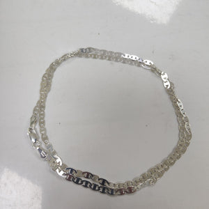 CADENA TEJIDO GUCHI PLATA .925 55 CM 8.5 GR (NUEVO)