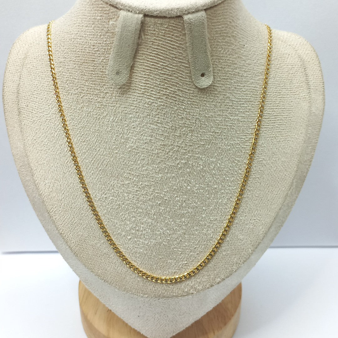 CADENAS BARBADA DIAMANTADA ORO 14K 60 CM 6.1 GR (NUEVO)