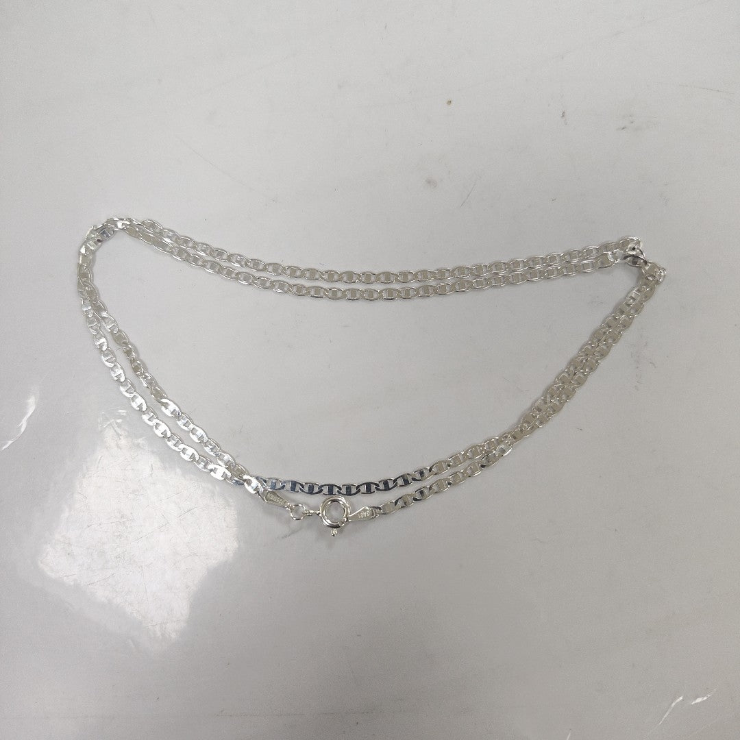 CADENA TEJIDO ESPEJO PLATA .925 55 CM 4 GR (NUEVO)