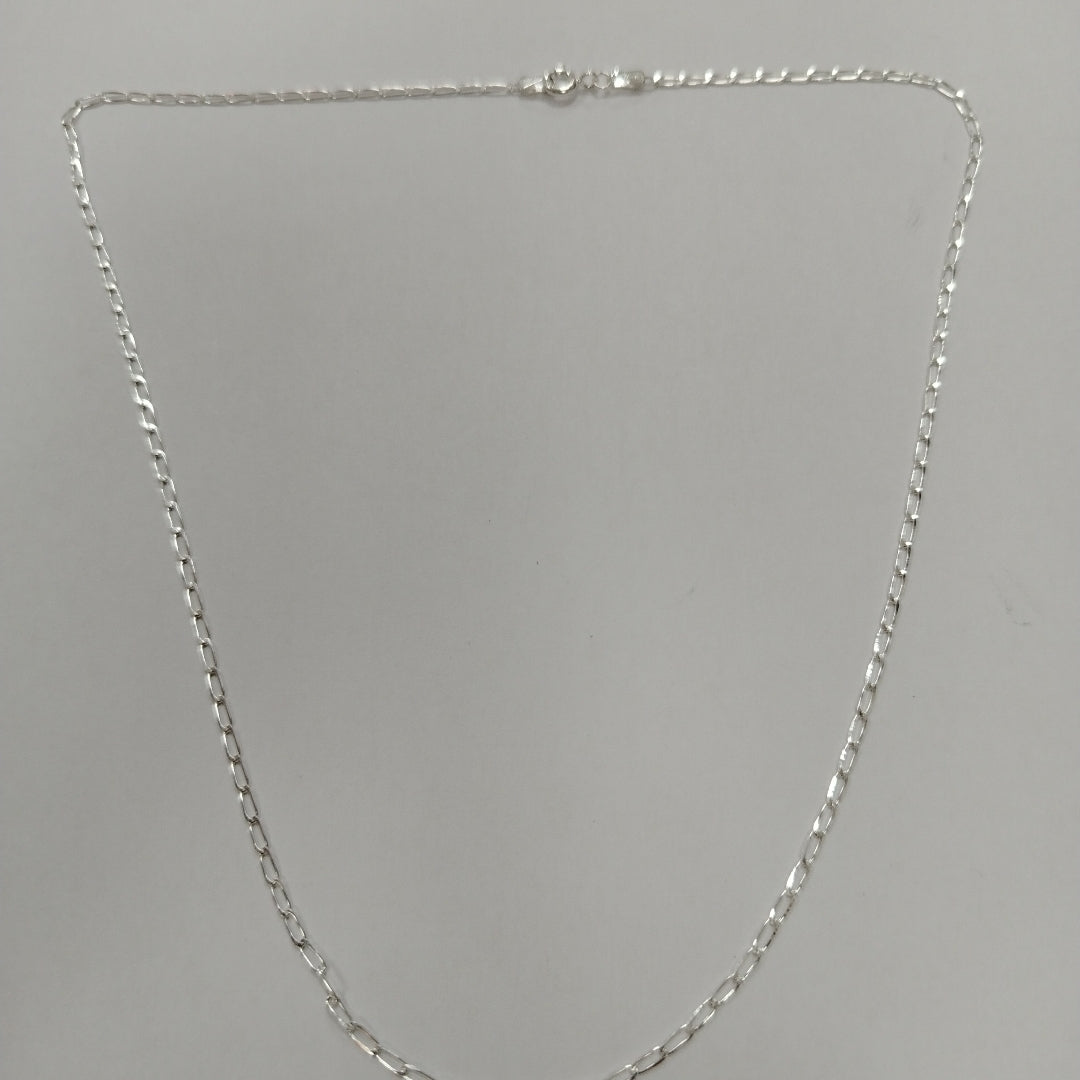 CADENA TEJIDO ESLABONES PLATA .925 50 CM 2.5 GR (NUEVO)