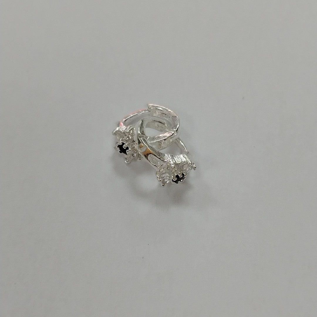 ARRACADAS C/CIRCONIAS PLATA .925 1.5 GR (NUEVO)