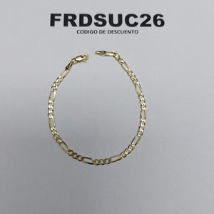 PULSERAS TEJIDO 3X1 ORO 14K 18 CM 2.8 GR (NUEVO)