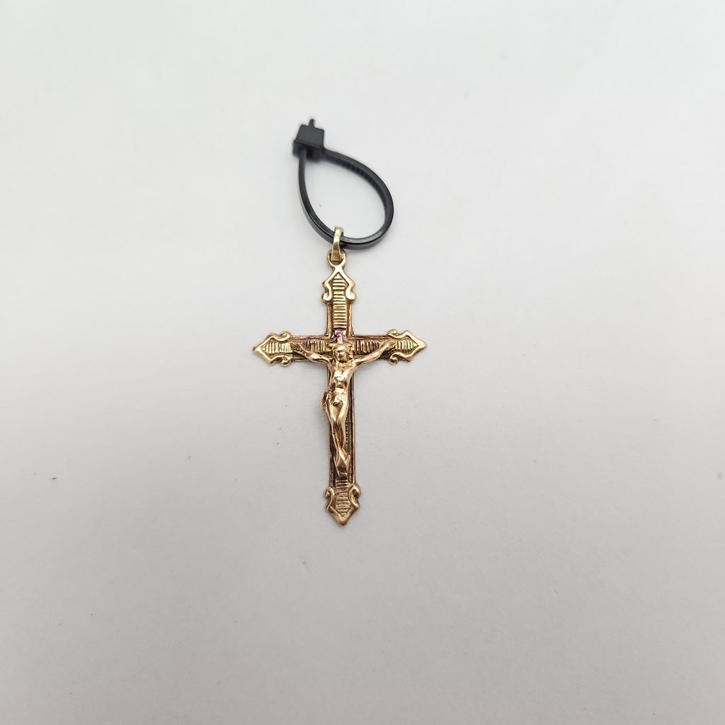 CRUCIFIJO ORO 10 K 2,40 GRMS (SEMINUEVO)