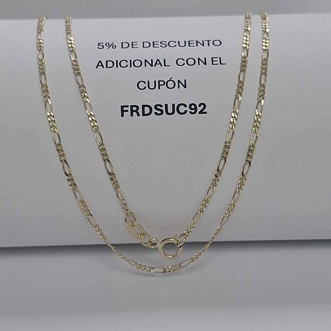CADENAS TEJIDO 3X1 ORO 14K 55 CM 2.7 GR (NUEVO)