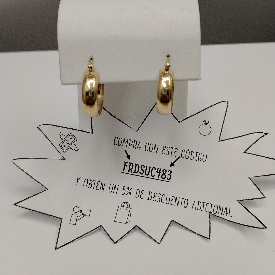 ARETES ARRACADAS ORO 10K 2.3 GR (NUEVO)