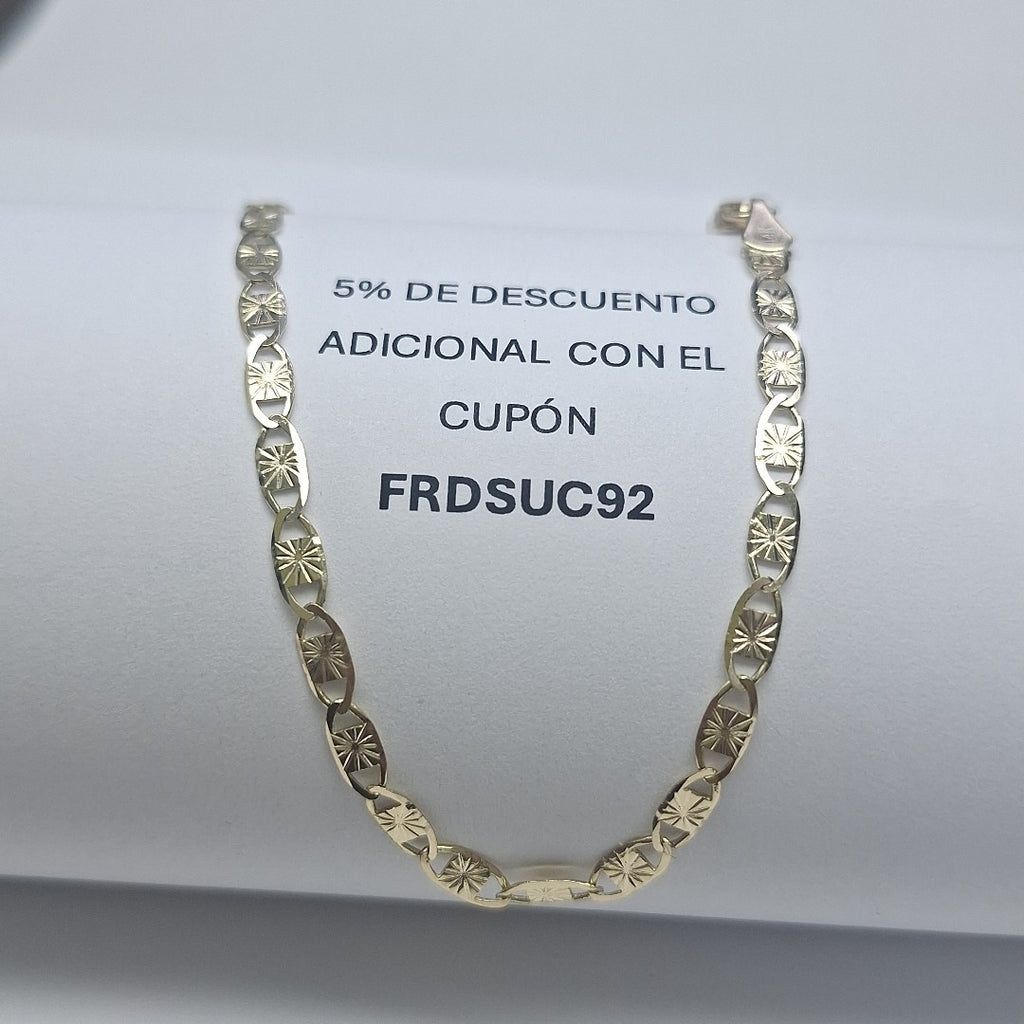 PULSERAS GUCHI ORO 14K 18 CM 2.8 GR (NUEVO)