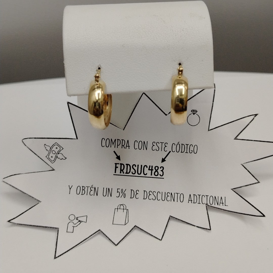 ARETES ARRACADAS ORO 10K 2.3 GR (NUEVO)