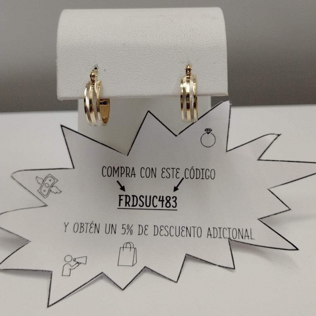 ARETES ARRACADAS ORO 10K 1.5 GR (NUEVO)