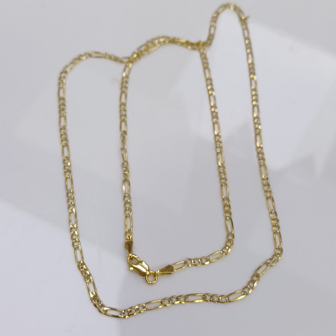 PULSERAS TEJIDO 3X1 ORO 14K 55 CM 4.6 GR (NUEVO)