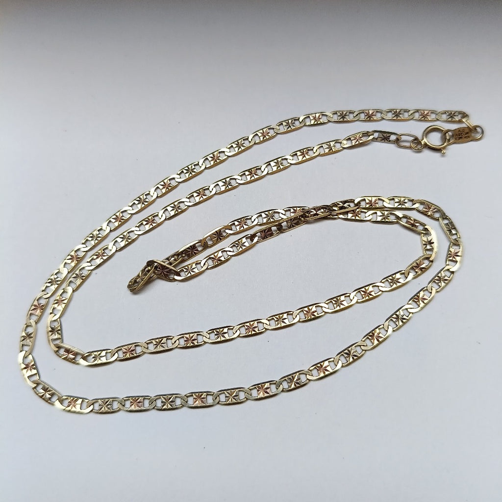 CADENA ORO COMBINADO 10 K 4.4 GRMS (SEMINUEVO)
