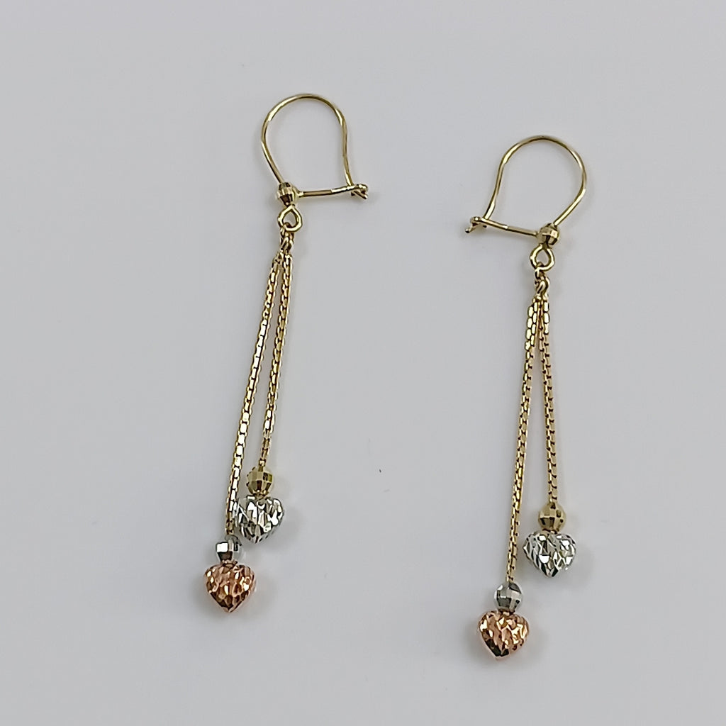 ARETES PAR ORO 14 K 2.7 GRMS (SEMINUEVO)