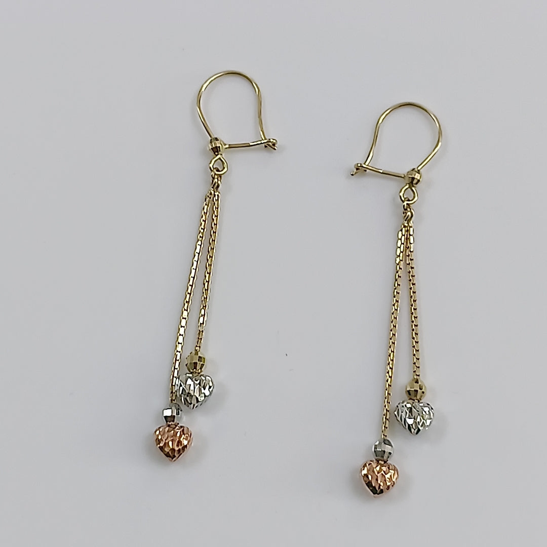 ARETES PAR ORO 14 K 2.7 GRMS (SEMINUEVO)