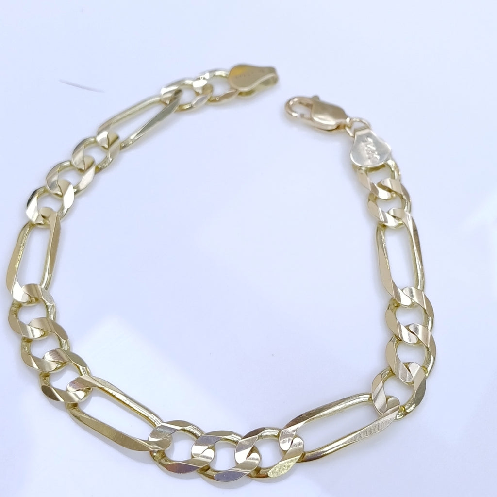 PULSERAS TEJIDO 3X1 ORO 14K 21 CM 13.7 GR (NUEVO)