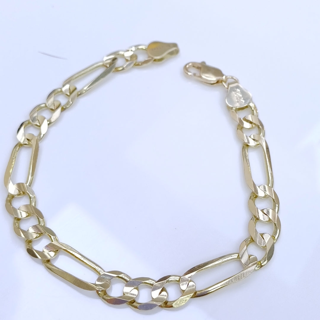 PULSERAS TEJIDO 3X1 ORO 14K 21 CM 13.7 GR (NUEVO)
