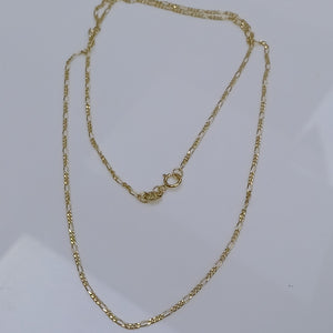 CADENAS TEJIDO 3X1 ORO 14K 55 CM 2.6 GR (NUEVO)