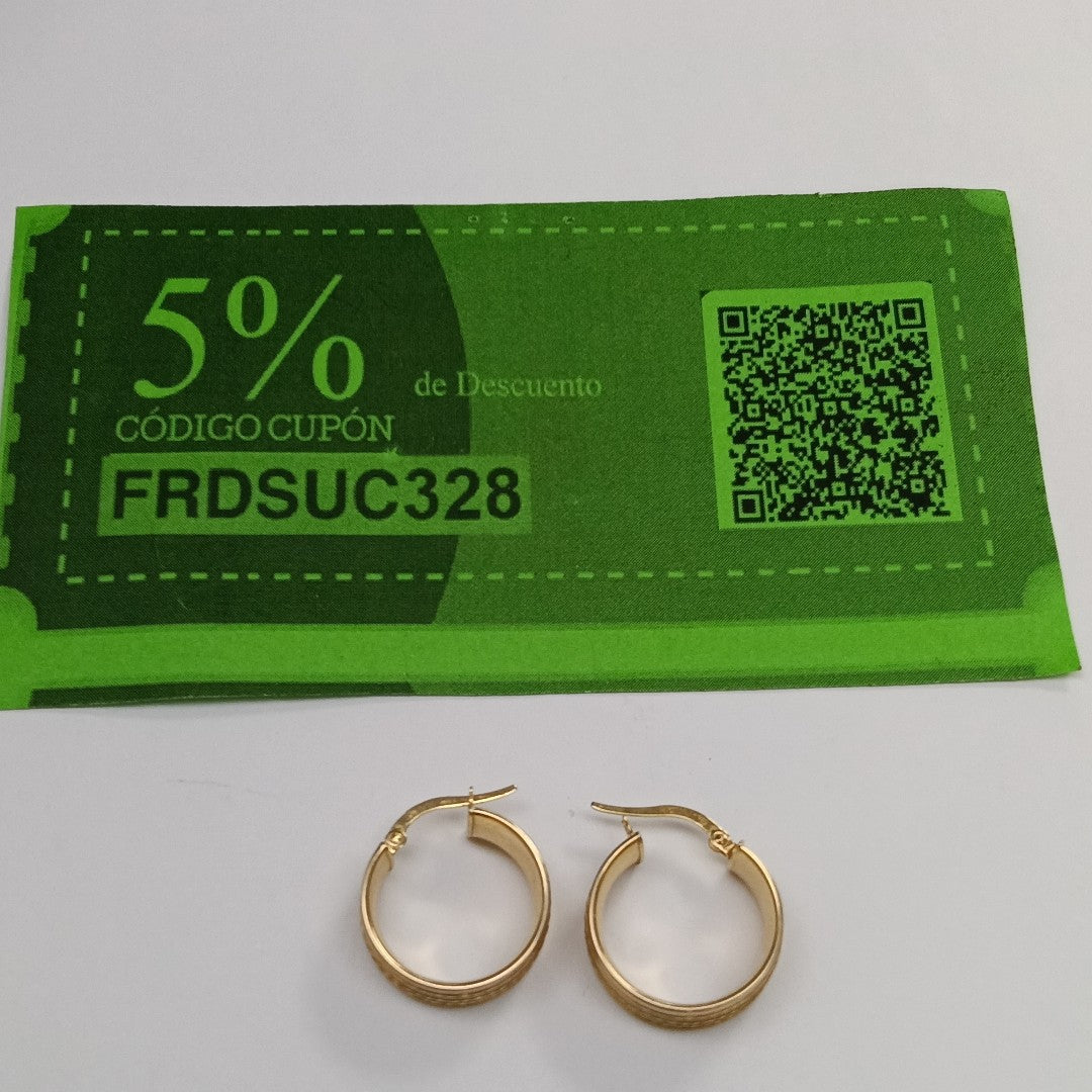 ARRACADAS PAR ORO 14 K 3.2 GRMS (SEMINUEVO)