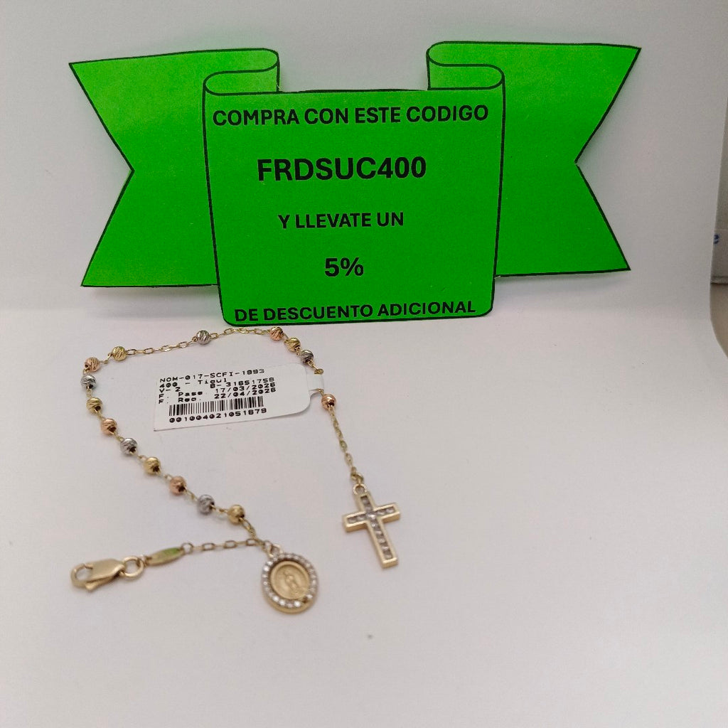 PULSERA ORO 14 K 3.6 GRMS (SEMINUEVO)