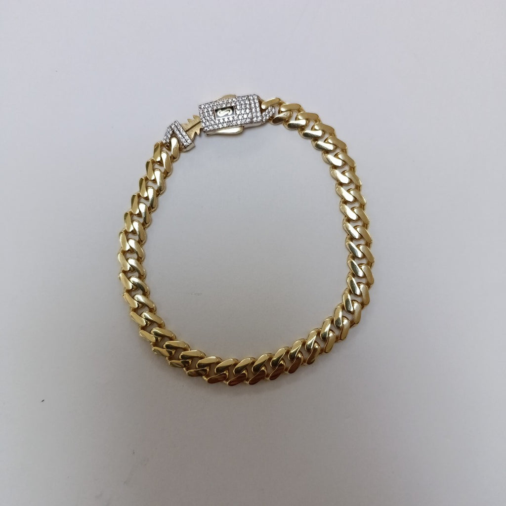 PULSERA MONACO ORO 10K 6.6 (NUEVO)