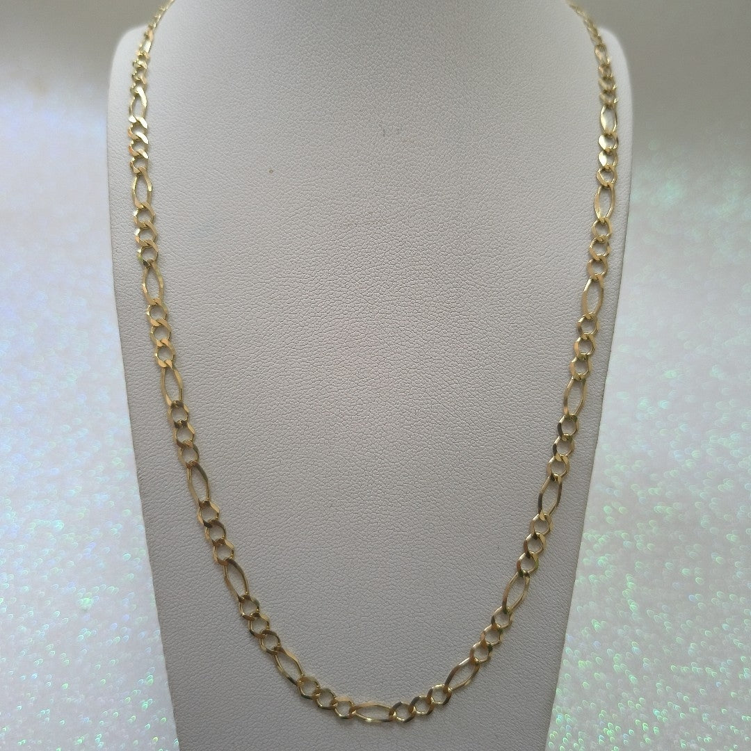 CADENAS TEJIDO 3X1 ORO 10K 55 CM 6.3 GR (NUEVO)