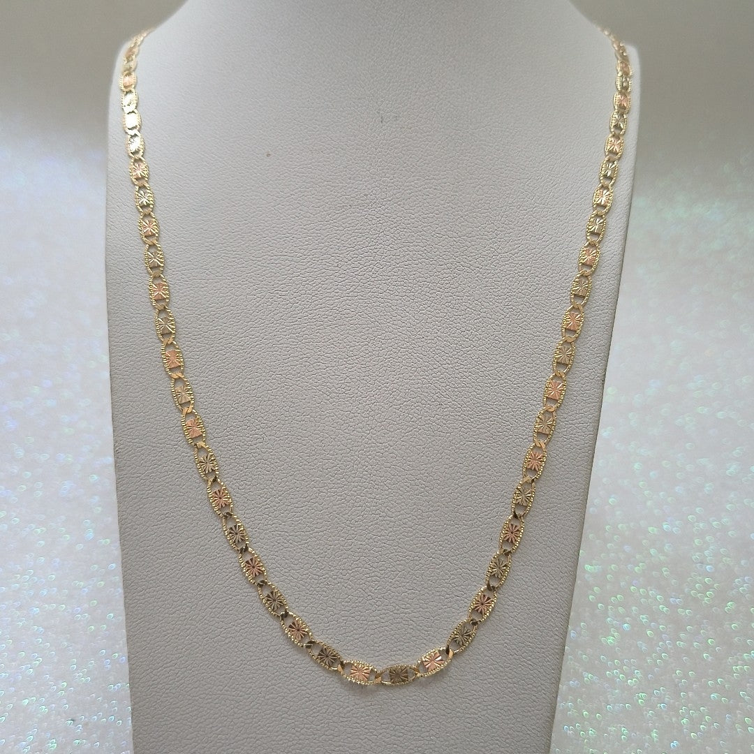 CADENAS TEJIDO GUCHI ORO 10K 55 CM 6.8 GR (NUEVO)
