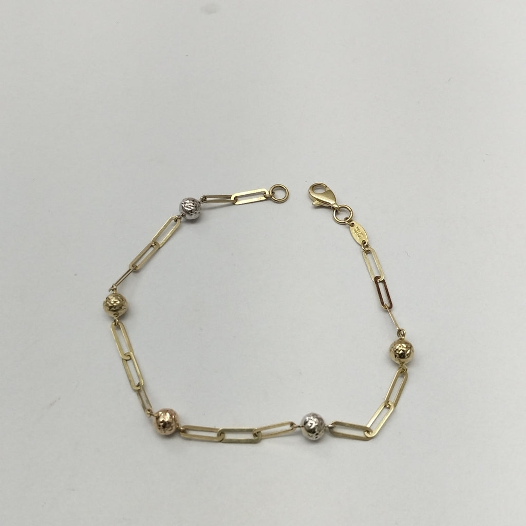 PULSERA ORO, ORO COMBINADO 14 K 2.4 GRMS (SEMINUEVO)