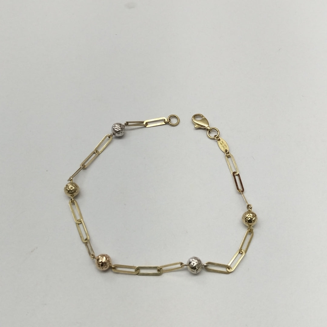 PULSERA ORO, ORO COMBINADO 14 K 2.4 GRMS (SEMINUEVO)