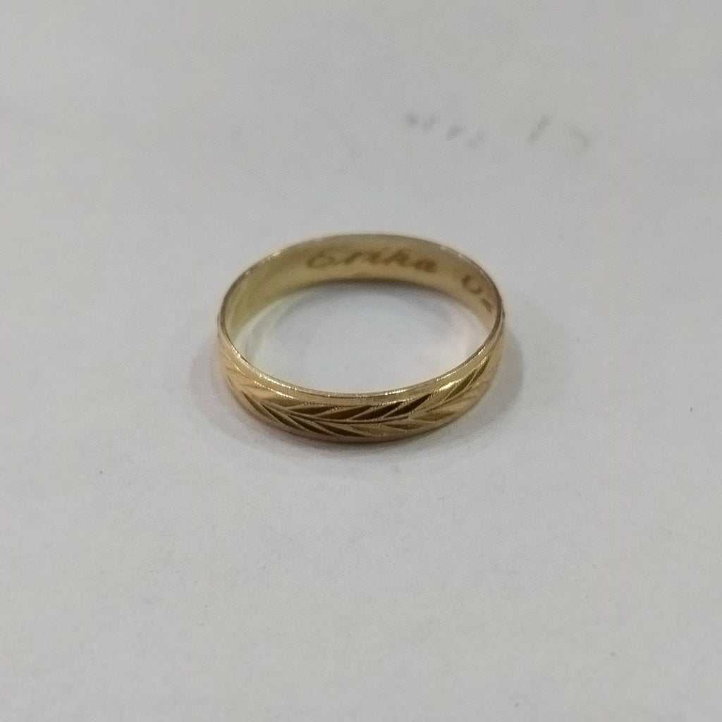 ARGOLLA ORO 10 K 1.2 GRMS (SEMINUEVO)