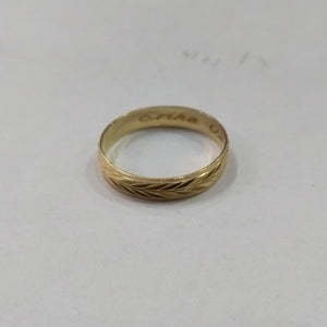 ARGOLLA ORO 10 K 1.2 GRMS (SEMINUEVO)