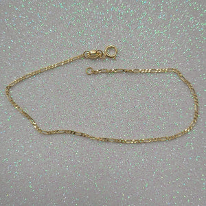 PULSERAS TEJIDO 3X1 ORO 14K 21 CM 1 GR (NUEVO)
