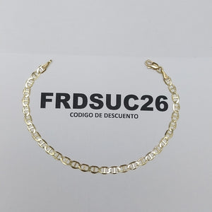 PULSERAS TEJIDO MARINERA ORO 14K 18 CM 2.8 GR (NUEVO)