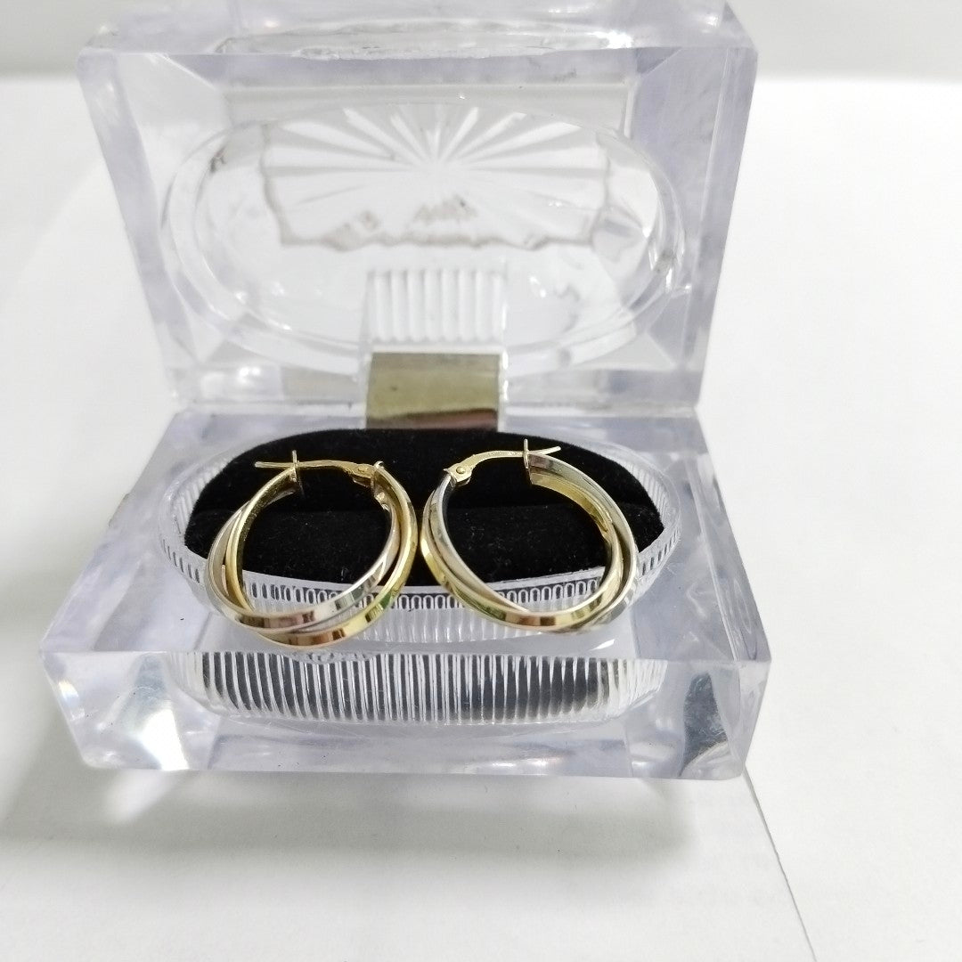 ARRACADAS PAR ORO 14 K 1.9 GRMS (SEMINUEVO)