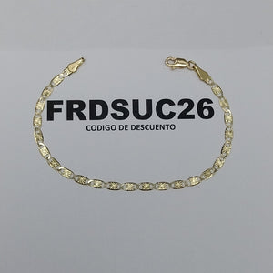 PULSERAS GUCHI ORO 14K 18 CM 2.9 GR (NUEVO)