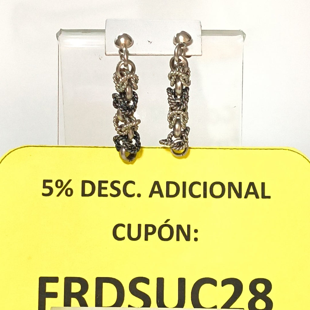 BROQUELES PAR PLATA 9.7 GRMS (SEMINUEVO)