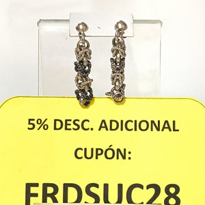 BROQUELES PAR PLATA 9.7 GRMS (SEMINUEVO)