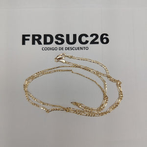 CADENAS 3X1 ORO 14K 55 CM 3.7 GR (NUEVO)
