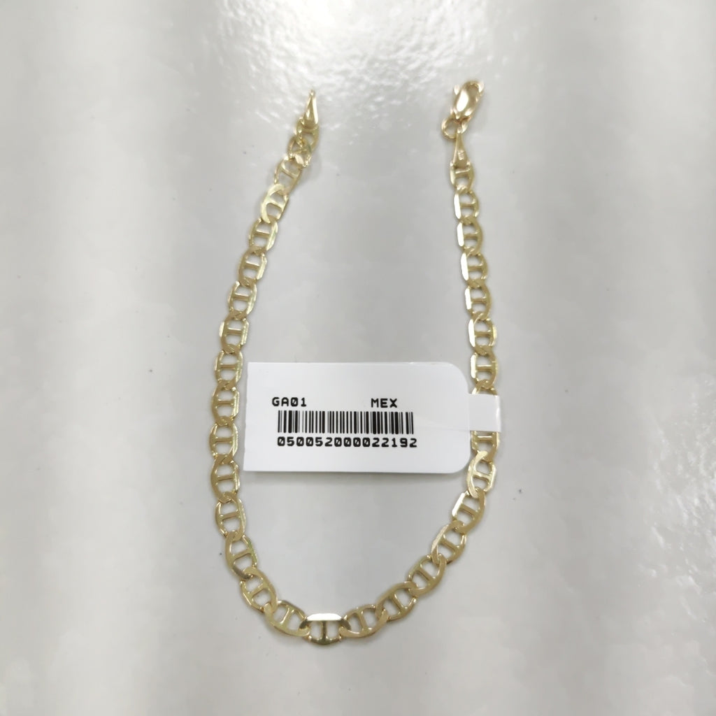 PULSERAS TEJIDO MARINERA ORO 14K 16 CM 2.8 GR (NUEVO)