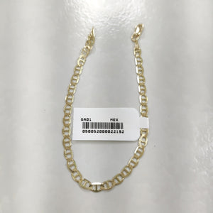 PULSERAS TEJIDO MARINERA ORO 14K 16 CM 2.8 GR (NUEVO)