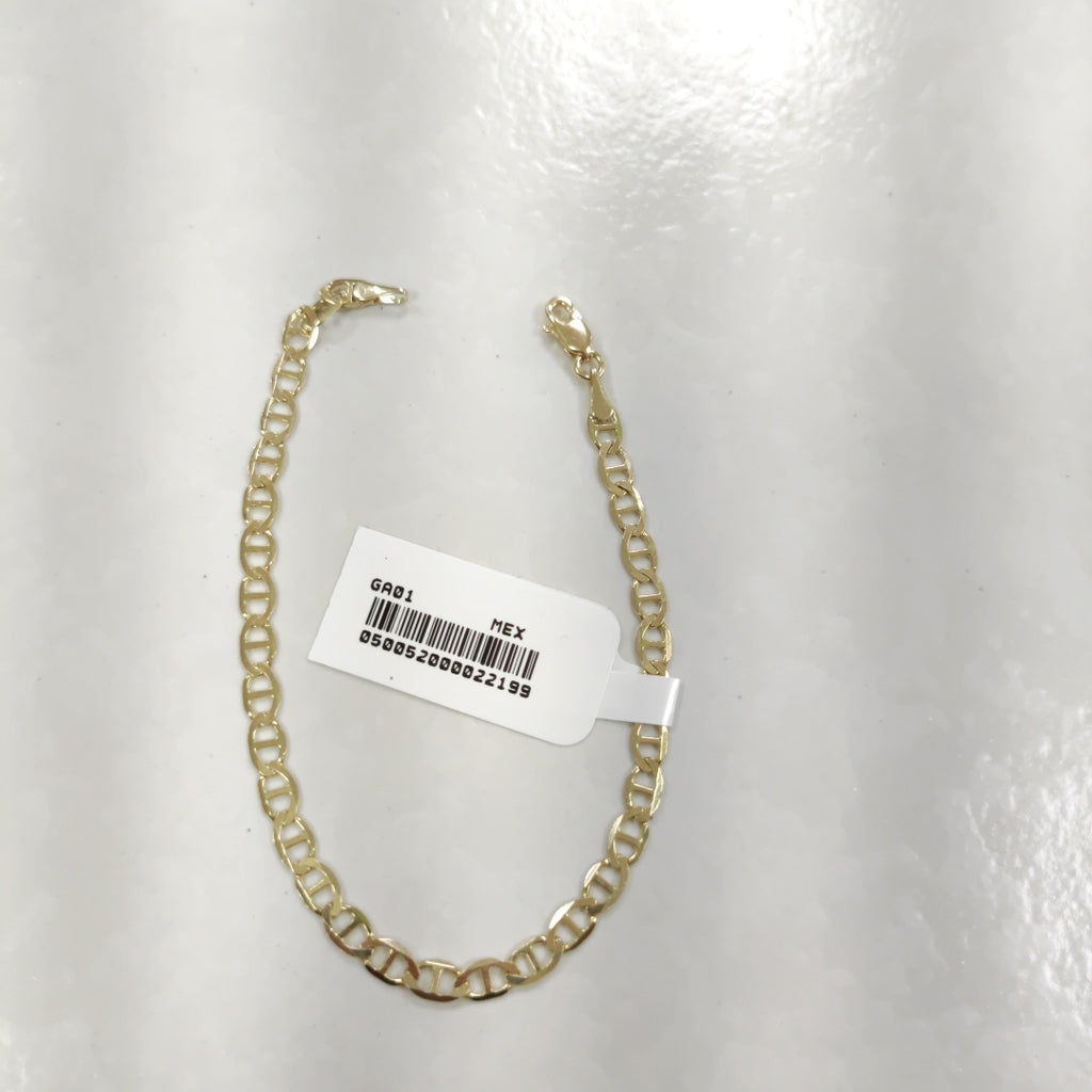 PULSERAS TEJIDO MARINERA ORO 14K 16 CM 2.9 GR (NUEVO)