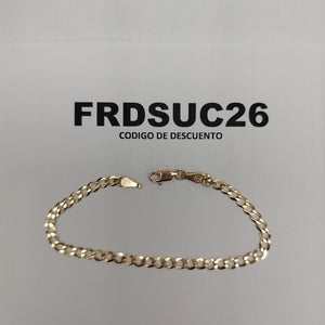 PULSERAS TEJIDO BARBADA ORO 10K 18 CM 3.2 GR (NUEVO)