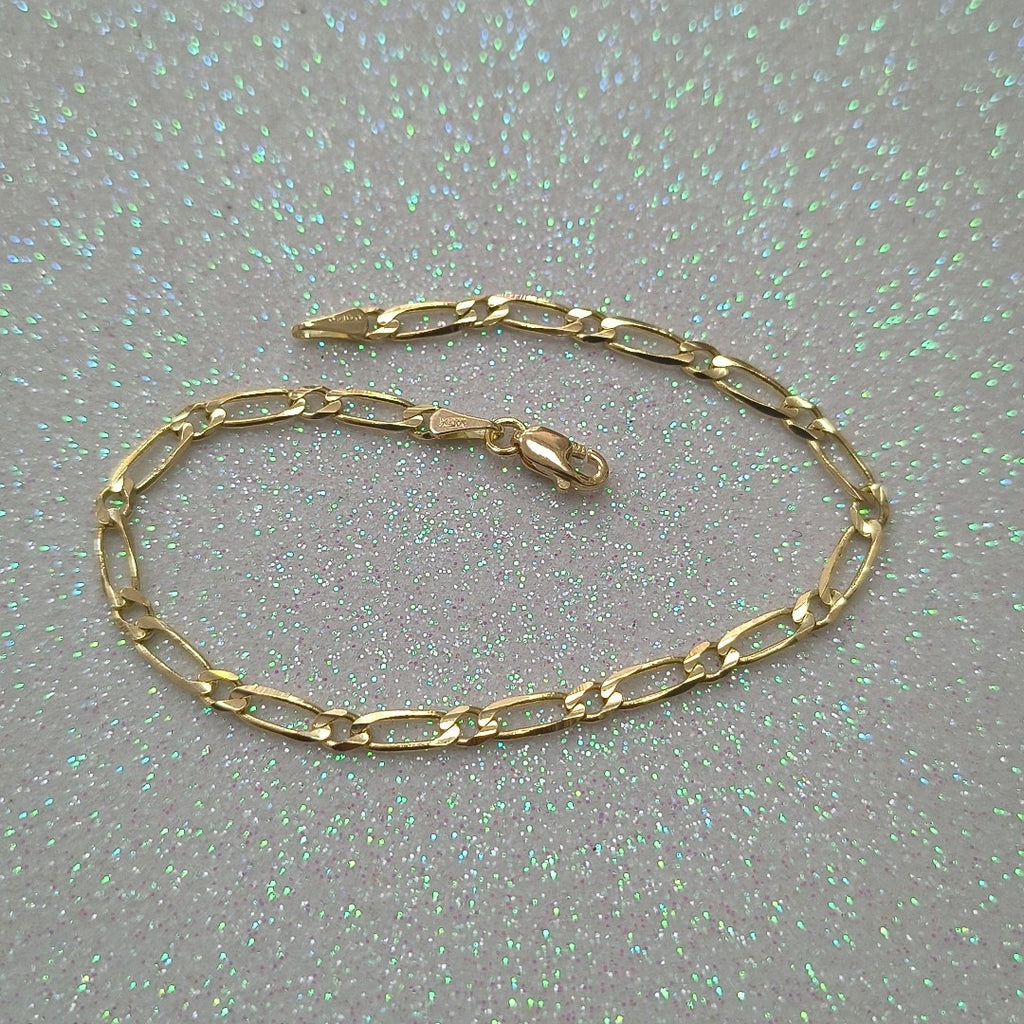PULSERAS 1X1 ORO 14K 18 CM 2.7 GR (NUEVO)
