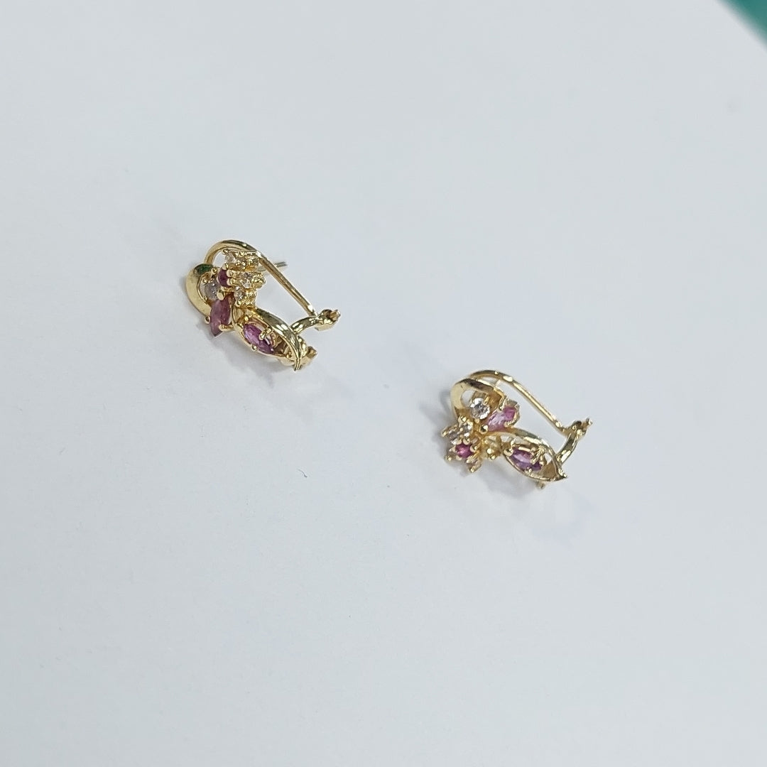 ARETES PAR ORO 14 K 2.8 GRMS (SEMINUEVO)