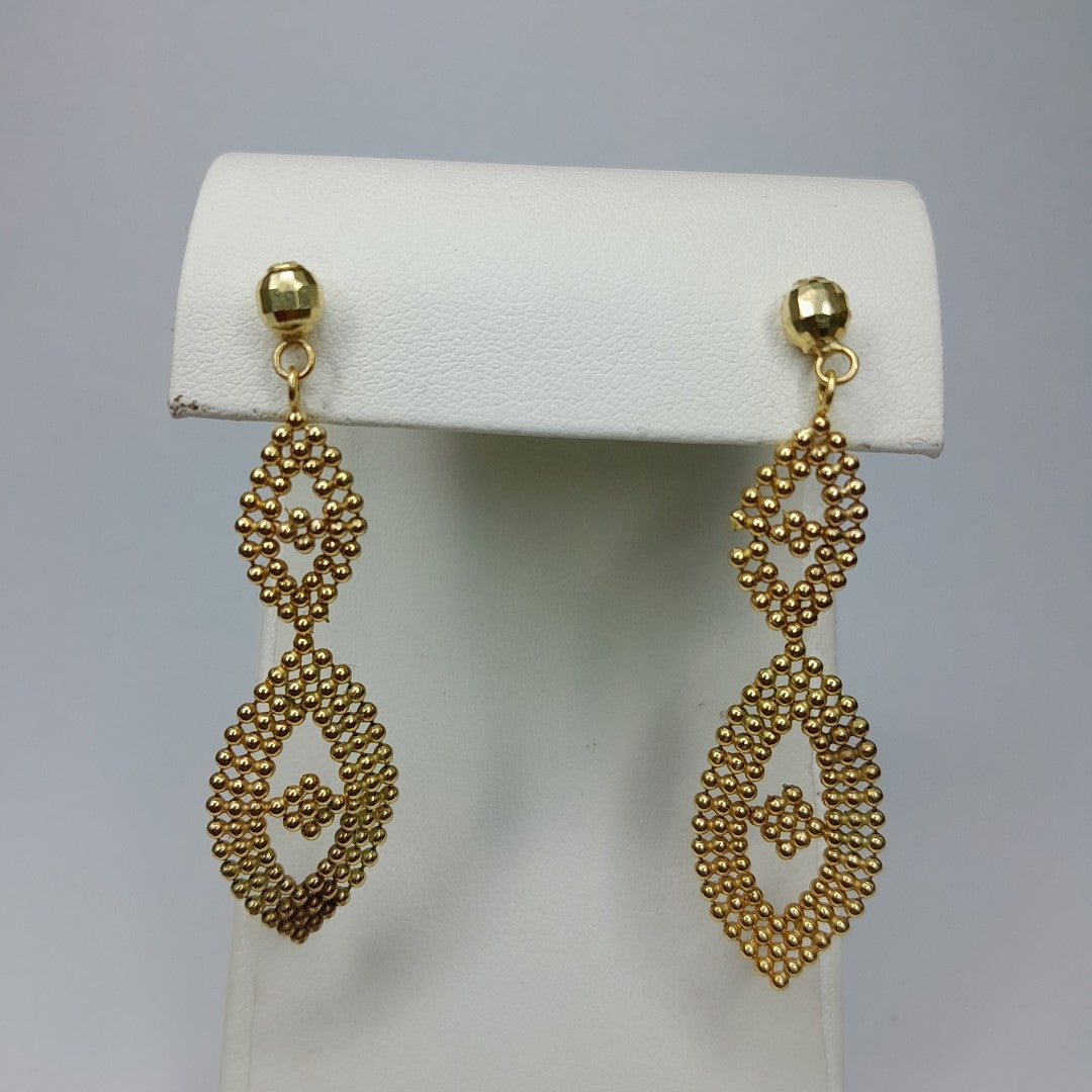 ARETES PAR ORO 14 K 6.3 GRMS (SEMINUEVO)
