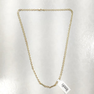 CADENAS TEJIDO MARINERA ORO 14K 50 CM 7.6 GR (NUEVO)