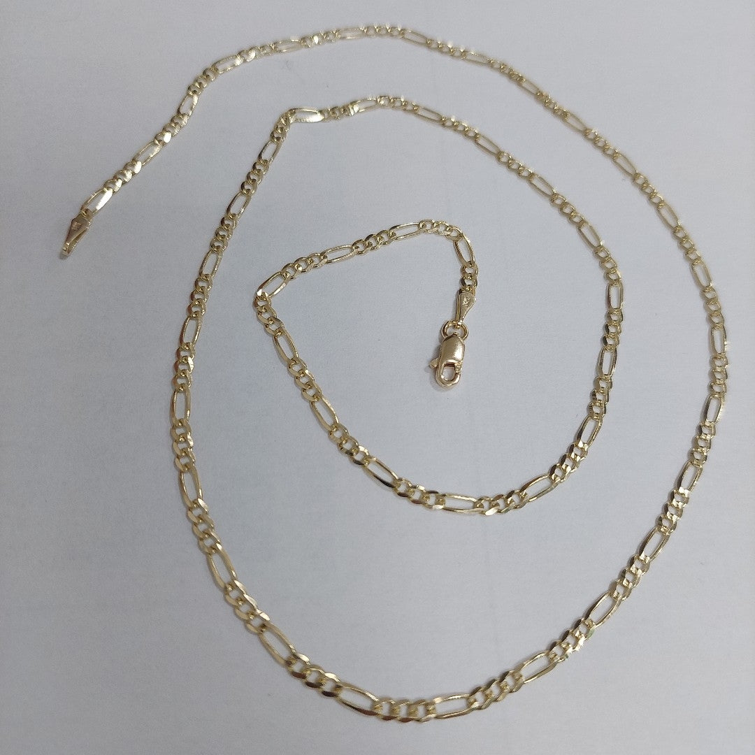 CADENAS 3X1 ORO 14K 55 CM 5 GR (NUEVO)