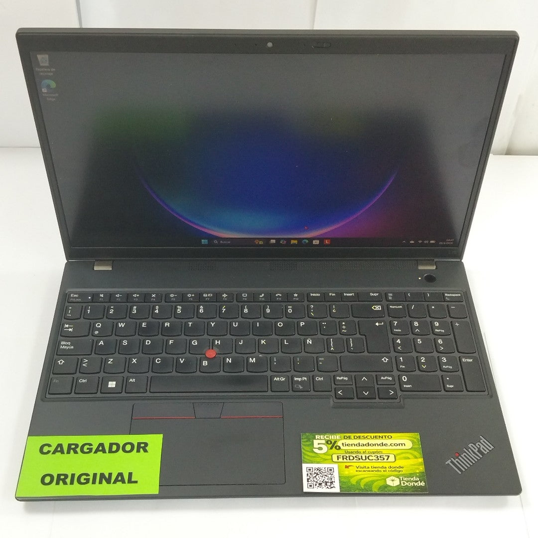 LAPTOP LENOVO THINKPAD L15 GEN 4 (2024) 512 GB SSD 16 GB RAM (SEMINUEVO)