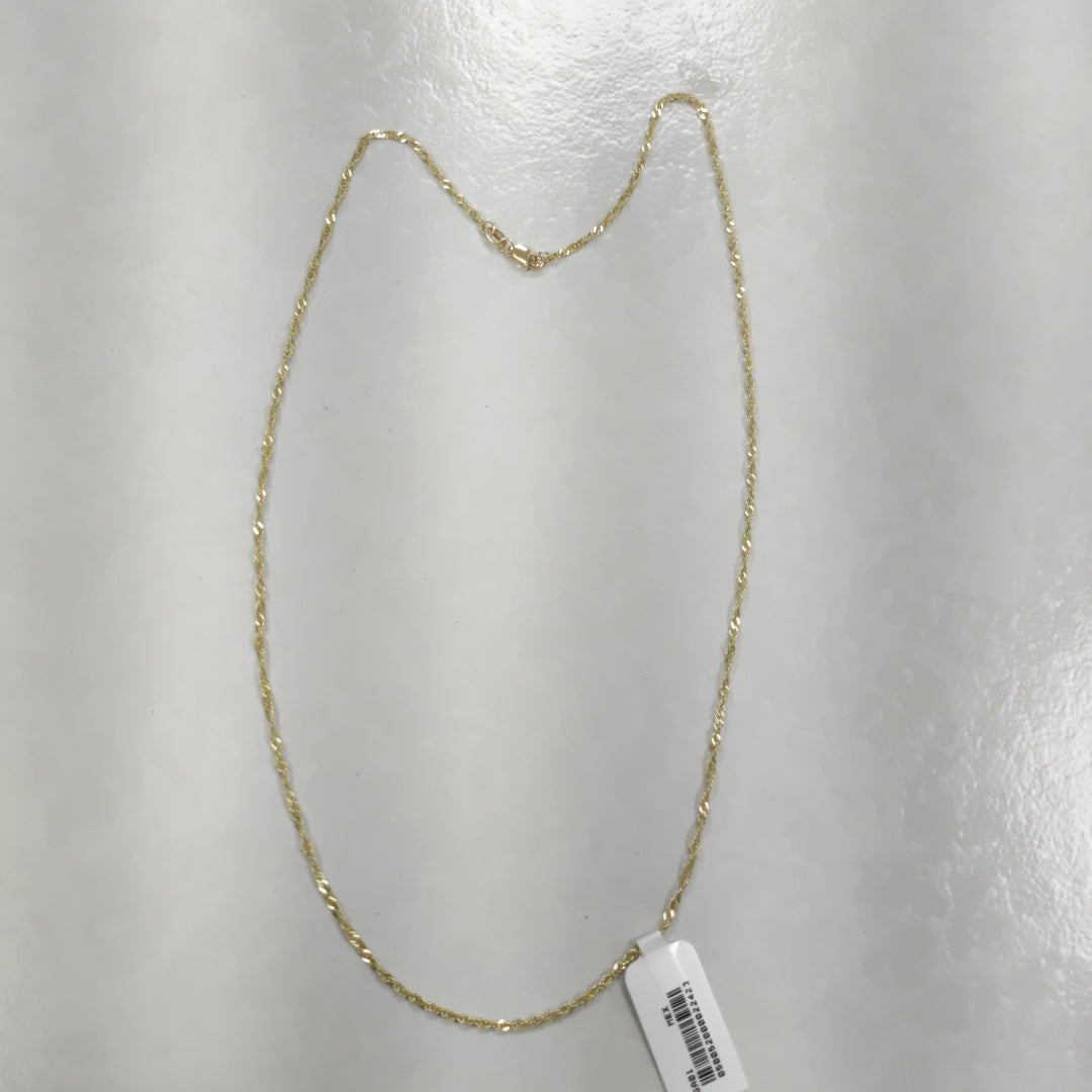 CADENAS TEJIDO MEDIO TZL ORO 14K 55 CM 3.1 GR (NUEVO)