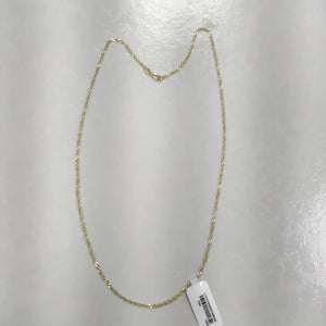 CADENAS TEJIDO MEDIO TZL ORO 14K 55 CM 3.1 GR (NUEVO)