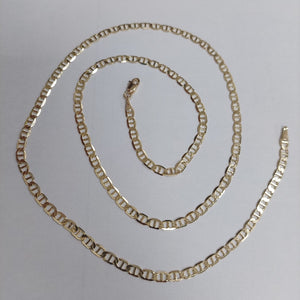 CADENAS TEJIDO MARINERA ORO 14K 60 CM 8.5 GR (NUEVO)